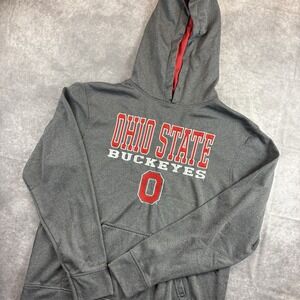 Ohio State Buckeyes Hoodie Mens M Gray Long Sleeve Sweatshirt NCAA College